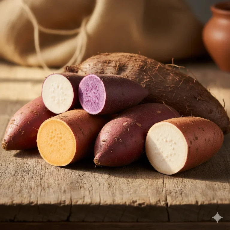 Variety Focus: By mentioning the different colors (orange, purple, white), you tell search engines that your site covers many types of produce.